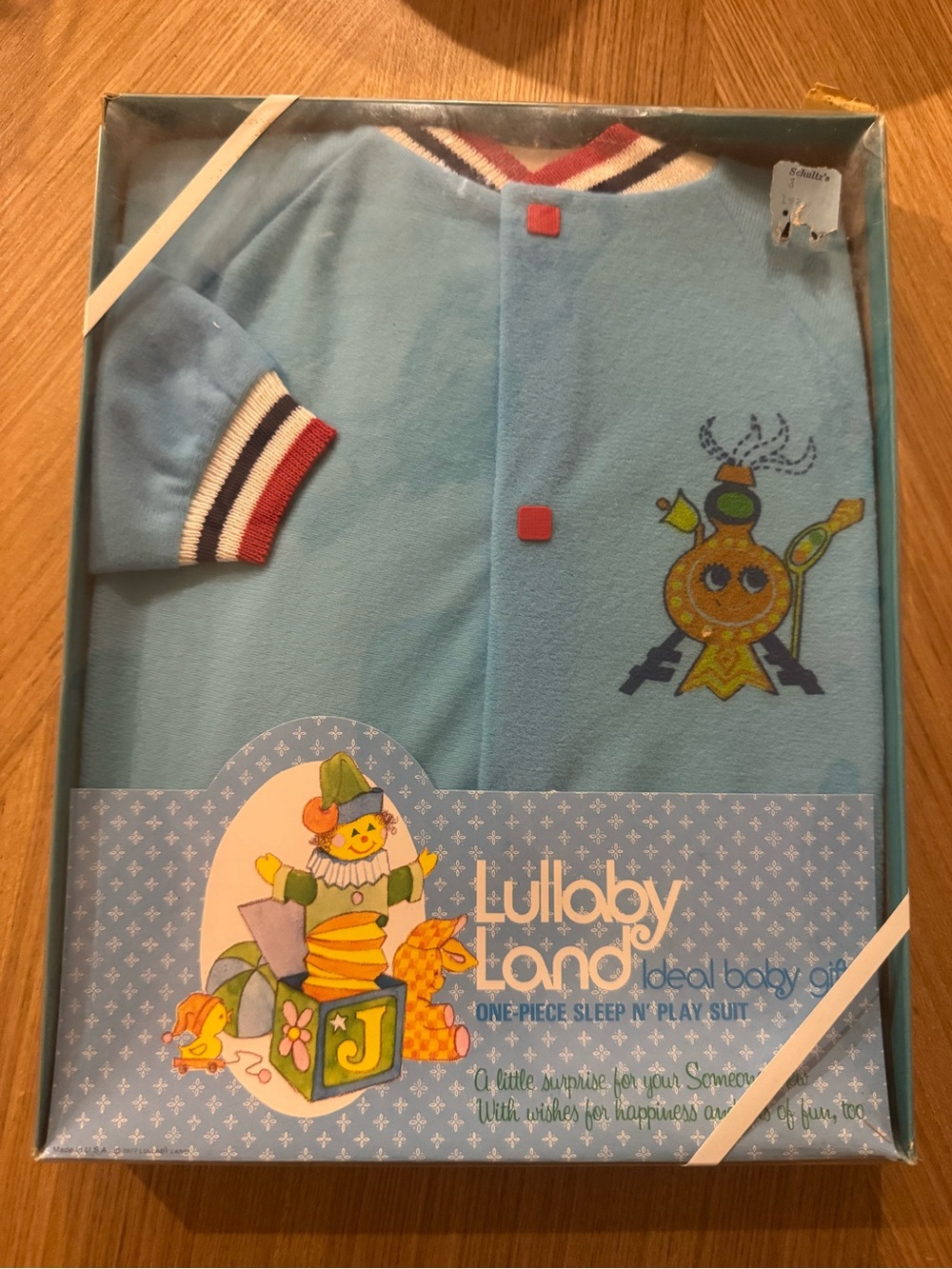 Vintage 1970s Lullaby Land One Piece Sleep N Play Suit NOS Original Box